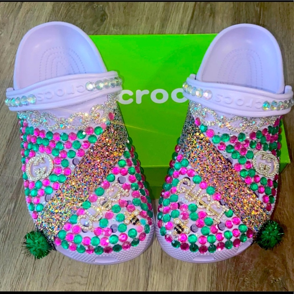✨Customized Bling Crocs✨